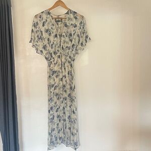 Reformation Dress- Blue floral Size S